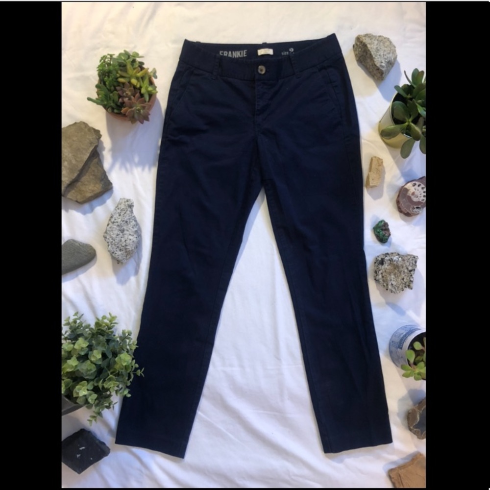J. Crew Navy Chino Pant (Size 2)